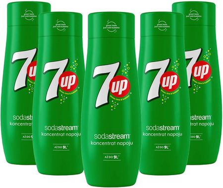 SodaStream 7UP syrop koncentrat 440 ml do Saturatora 5pak