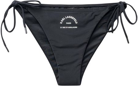 Damski Dół stroju kąpielowego Karl Lagerfeld String Bikini Bottoms W/ Logo 230W2216-999 – Czarny