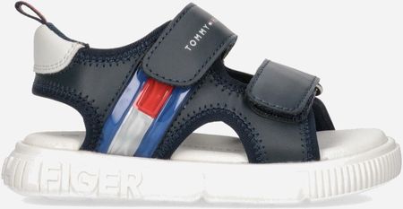 Sandały dziecięce Tommy Hilfiger Flag Velcro Sandal T1B2-32900-1355800- 28 Blue (8052578176689_PL)