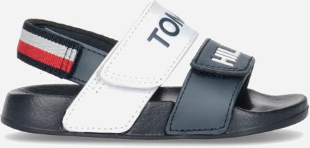 Sandały dziecięce Tommy Hilfiger Logo Velcro Sandal T1B2-32925-1172Y004 33 Blue/White/Red (8052578176917_PL)