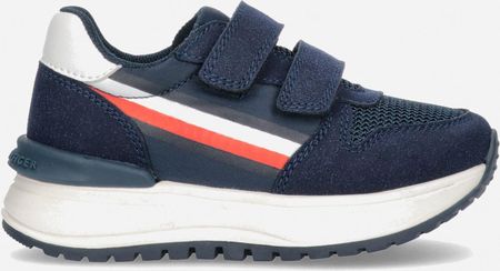 Buty sportowe dla dzieci Tommy Hilfiger Stripes Low Cut Velcro Sneakers T1B9-32882-1587X007 28 Blue/White (8052578179048_PL)