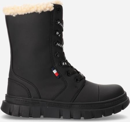 Zimowe buty dziecięce Tommy Hilfiger T3A5-32426-1442999- 32 Czarne (8052578024829)
