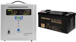 Zdjęcie Zasilacz Volt Sinus Pro 2000E 2000VA/1250W + akumulator Volt VRLA AGM 12V 200Ah - Pyskowice