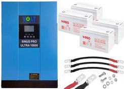 Zdjęcie Inwerter solarny SINUS PRO ULTRA 10000 48/230V (5000/10000W) + 4x akumulator żelowy Volt GEL VPRO Premium 12V 110Ah - Gliwice