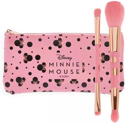 Makeup Revolution Minnie Mouse And Zestaw Pędzli Do Makijażu + Kosmetyczka