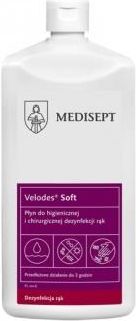 Medisept Velodes Soft Alkoholowy Płyn do higienicznej i chirurgicznej dezynfekcji dłoni i skóry 500 ml