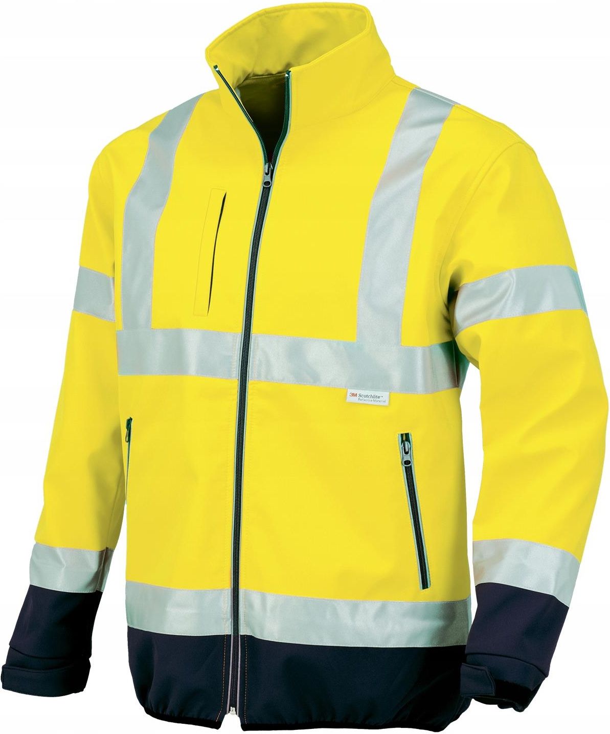 Industrial Starter Kurtka Softshell Odblaskowa Lekka Wodoodporna R.S