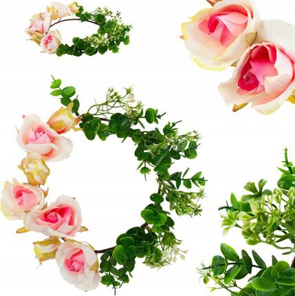 Martom Wianek Dekoracyjny Wiosenny Wielkanocny Róże Kwiat 520776f7-91f9-4386-86bd-f1a312fedd90