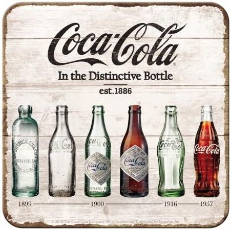 Thermomètre Rétro Coca-Cola En Bouteilles – Plaquette Métal Vintage 6,5 X 28 Cm, Décoration Nostalgique Intérieur & Extérieur