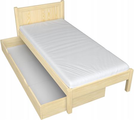 Łóżko Drewniane Z Szufladą 120X200 Sosnowe N02 13383610168