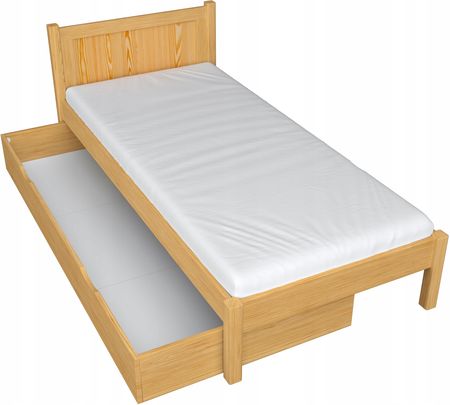 Łóżko Drewniane Z Szufladą 80X190 Naturalne N02 13383609600