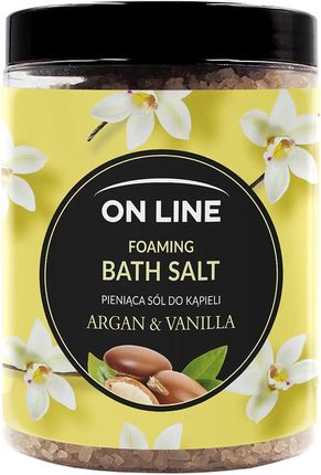 On Line Pieniąca Sól Do Kąpieli Argan & Vanilla 1200 g
