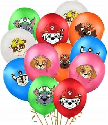 Zestaw Balonów Balon Psi Patrol Urodziny 12szt.