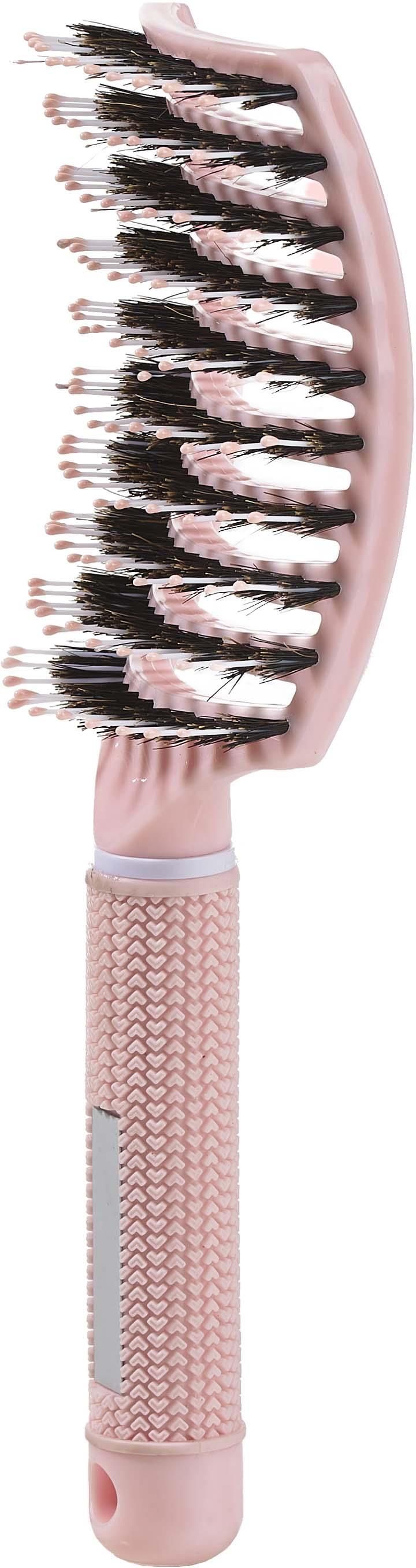 Kansai Paddle Brush Oval In Rosegold – Mit Wildschweinborsten & Ionisierten Nylonstiften