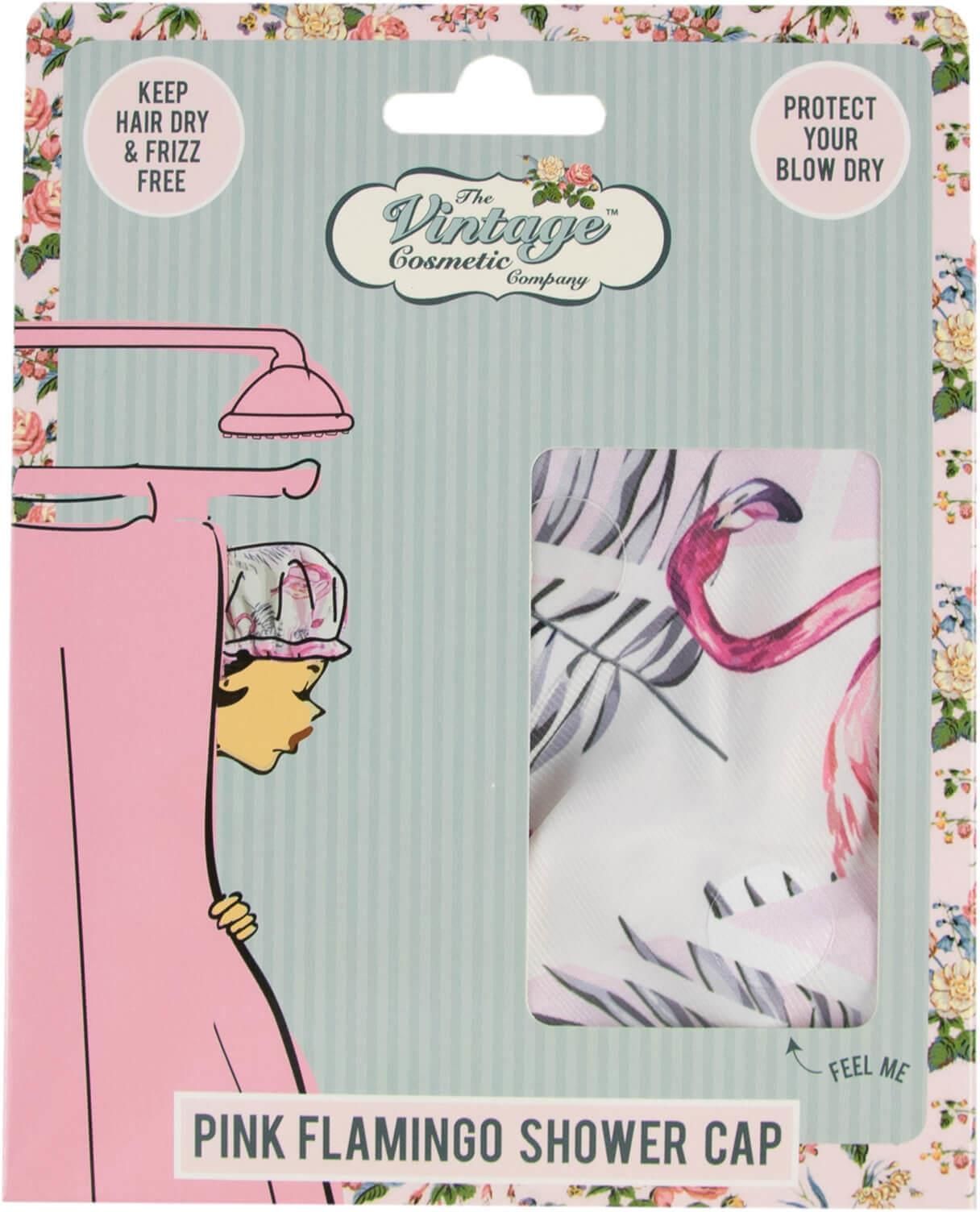 The Vintage Cosmetic Company Shower Cap Czepek Pod Prysznic Flamingo