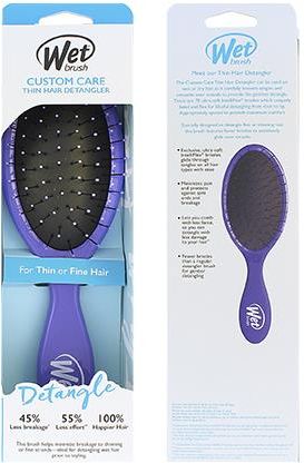 Wet Brush Custom Care Thin Hair Detangler Szczotka Do Włosów Purple