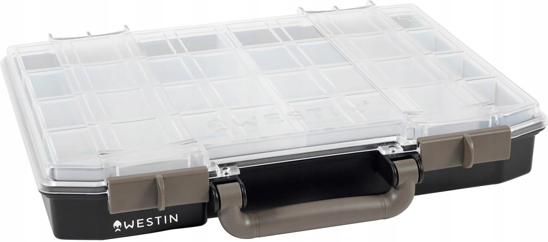 Boîte à Leurres Westin W6 Lure Vault – Coque Dure 33,7 X 27,8 X 7,9 Cm Avec 4 Inserts