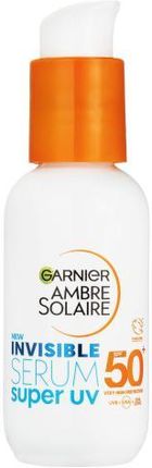 Garnier Ambre Solaire Super UV Invisible Serum SPF50+ preparat do opalania twarzy 30 ml 