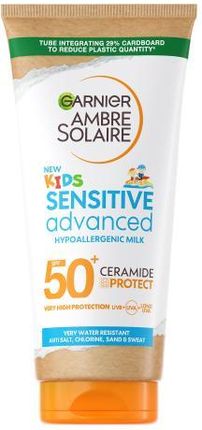 Garnier Ambre Solaire Kids Advanced Sensitive Hypoallergenic Milk SPF50+ preparat do opalania ciała dla dzieci 175 ml