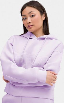 Damska bluza dresowa nierozpinana z kapturem Guess New Alisa Hooded - fioletowa