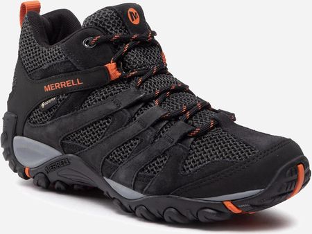 Merrell Męskie niskie buty trekkingowe z Gore-Tex Alverston Mid GTX M J84575 44.5 28.5cm Czarny (840333057285_PL)