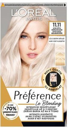 L’Oreal Paris Preference Le Blonding farba do włosów 11.11 Ultra Light Cold Crystal Blonde