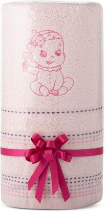 Eurofirany Komplet Ręczników 2Szt. T/0434 Różowy Baby 500G/M2 Zestaw Upominkowy Na Prezent