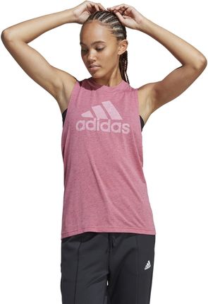 adidas Koszulka Bez Rękawów Damska Gym & Pilates Biały Różowy