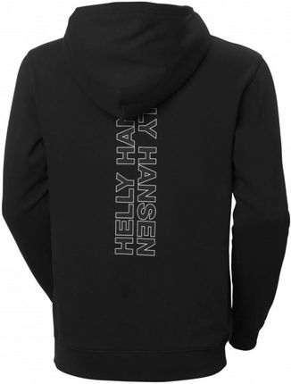 Męska bluza dresowa nierozpinana z kapturem Helly Hansen Core Graphic Sweat Hoodie - czarna