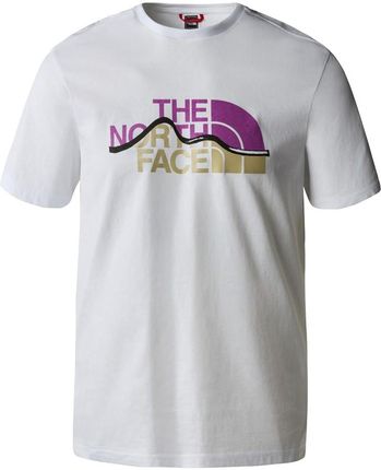 Koszulka The North Face M Mountain Line Tee męska : Kolor - Biały, Rozmiar - XS