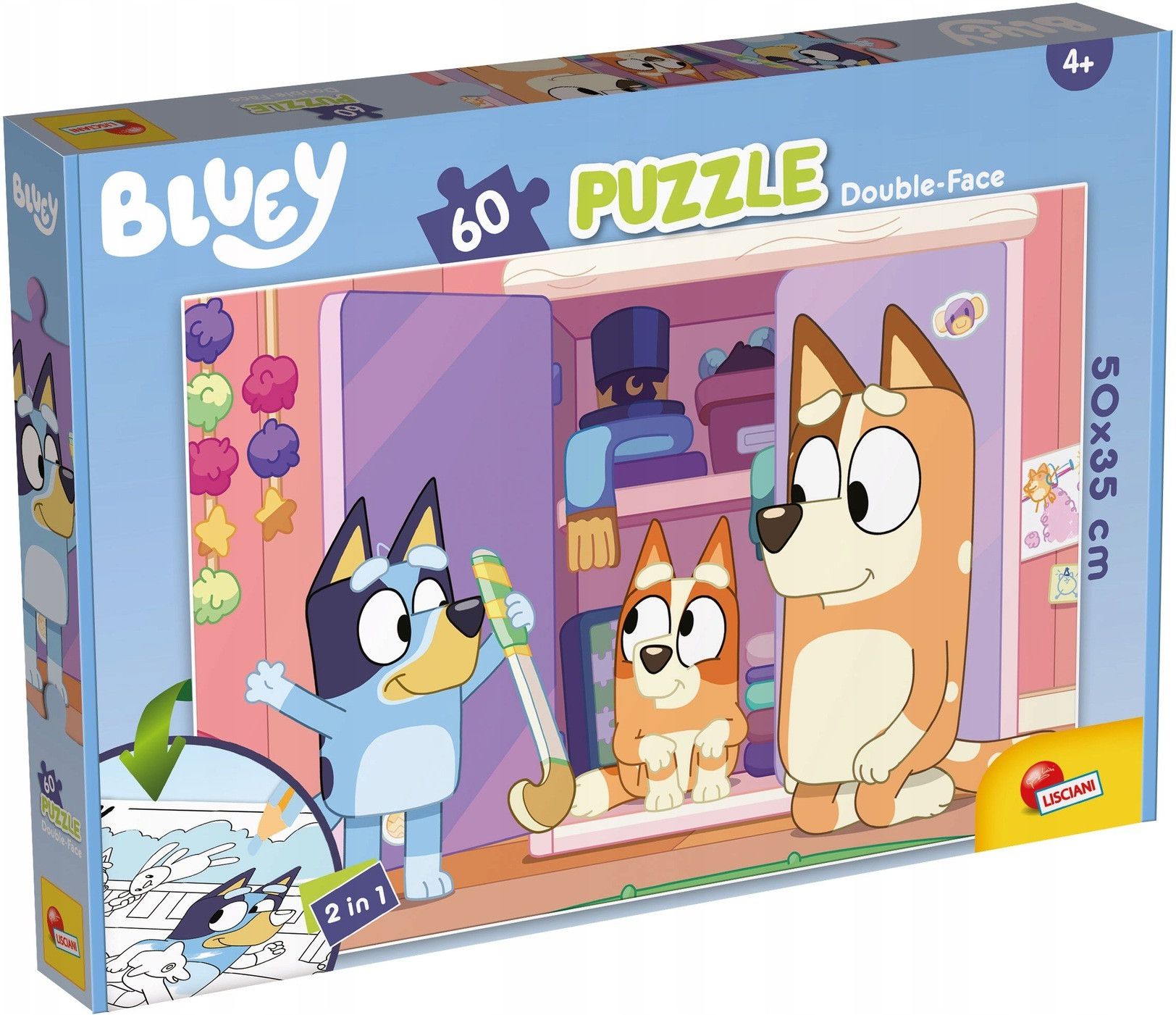 Lisciani Puzzle Dwustronne Bluey 60El. - Ceny i opinie - Ceneo.pl