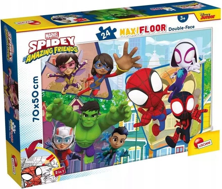 Lisciani Puzzle Dwustronne Spidey 24El. - Ceny i opinie - Ceneo.pl