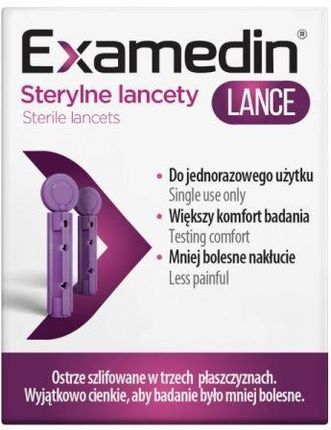 Examedin Lance 30G Lancety Sterylne 100szt.