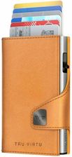 Tru Virtu Portfel Click & Slide Ze Skórek Organicznych Jabłek Bio Apple Wallnut Żółty