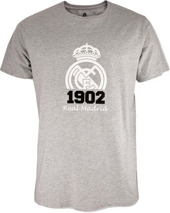 Real Madryt Koszulka Męska Crest Grey
