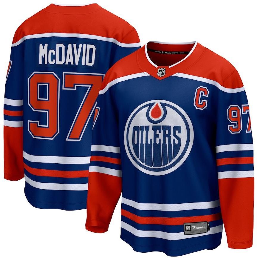 Edmonton Oilers Hokejowa Koszulka Meczowa Connor Mcdavid 97 Breakaway