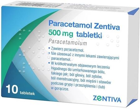 Paracetamol Zentiva 500 mg 10 tabl (5909991487683)