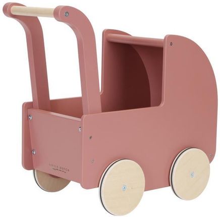 Little Dutch Drewniany wózek dla lalek z pościelą 7096