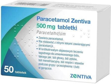 Paracetamol Zentiva 500 mg 50 tabl (5909991487720)