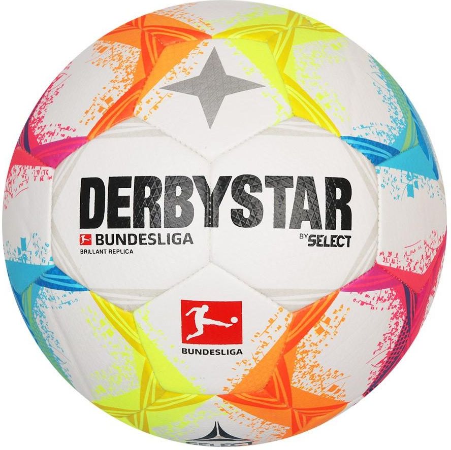 DERBYSTAR Ball 'Bundesliga Brillant Replica Light v25' in White | ABOUT YOU
