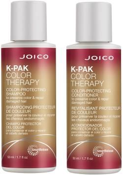 Joico K-Pak Color Therapy Zestaw Do Włosów Farbowanych Szampon 50ml Odżywka 50ml