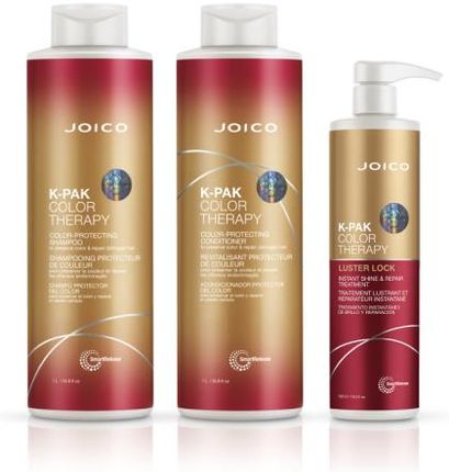 Joico Color Therapy Zestaw Do Włosów Farbowanych Szampon 1L Odżywka 1L Maska 500ml