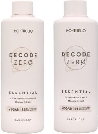 Montibello Decode Zero Essential Zestaw Do Włosów Szampon Oczyszczający 300ml I Balsam Odżywczy 250ml