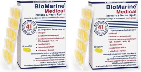 Marinex Biomarine Medical Immuno Neuro Lipids (Epa, Dha I Omega-3) 2X60 Kapsułek