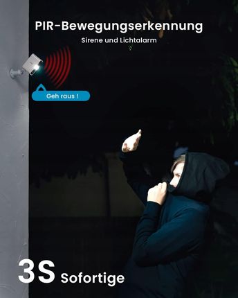 Kamera Zewnętrzna Wewnętrzna Monitoring Wifi 1296P (ZSGX3S) - zdjęcie 4