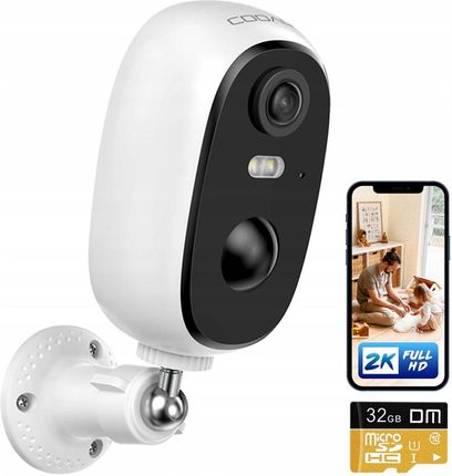 Bezprzewodowa Kamera Bezpieczeństwa Wifi 3Mp +32Gb
