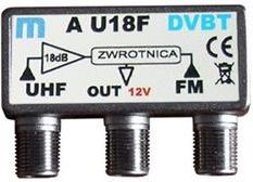 Wzmacniacz antenowy liniowy A U18F 18dB DVB-T