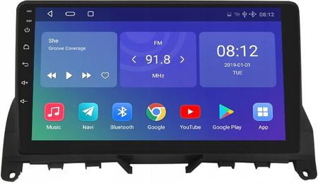Radioodtwarzacz samochodowy Marsdev 2Din Android Mercedes C