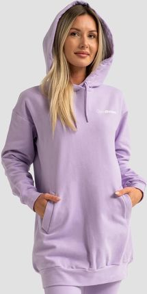 GymBeam Damska bluza z kapturem Limitless Longline Lavender