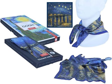Apaszka - V. van Gogh, Gwiaździsta Noc nad Rodanem (CARMANI)